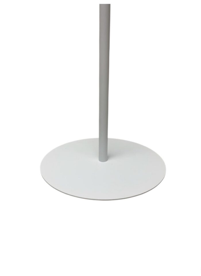 Base redonda para busto o torso, 120cm alto, en color blanco mate. - Imagen 2