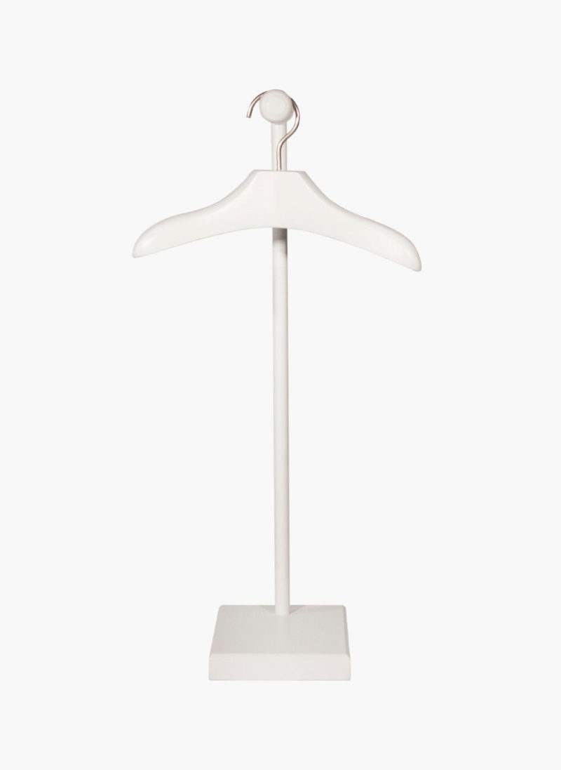 Expositor percha infantil, 42cm alto, madera color blanco