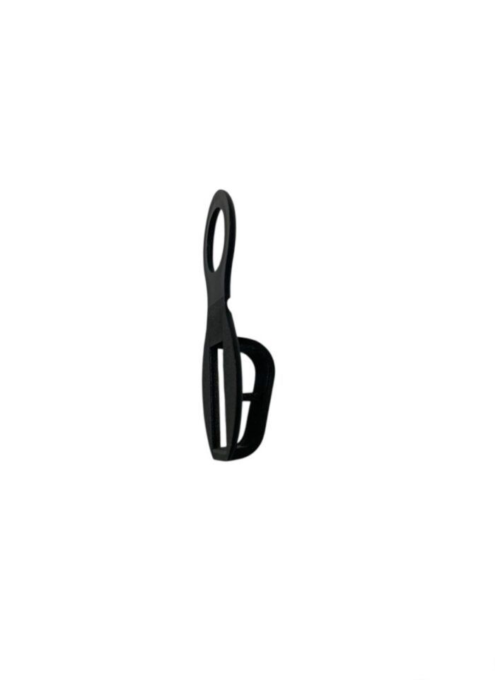 Conector simple para perchas, de 4,5cm, color negro. 25 unidades. - Imagen 2
