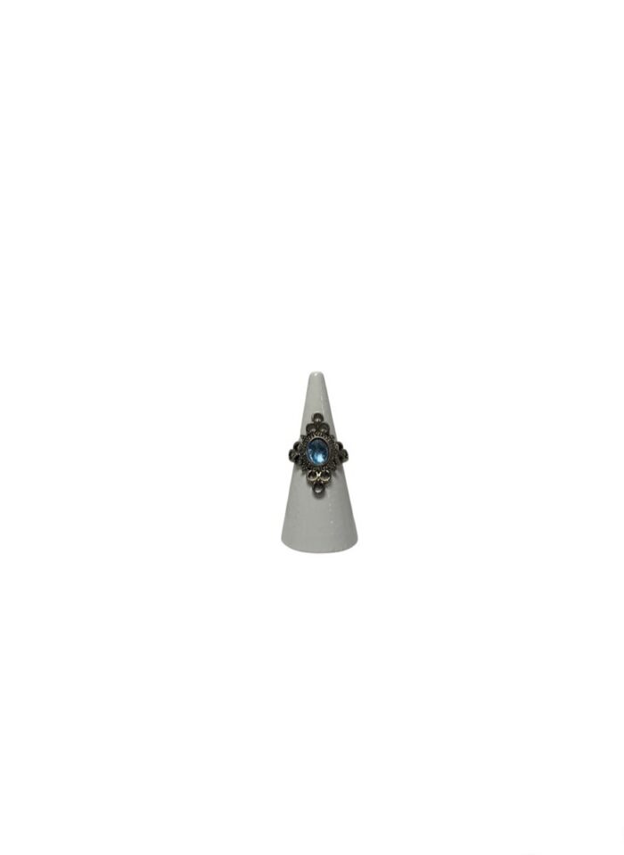 Expositor de anillos en forma de cono, 5 cm, color blanco. - Imagen 2