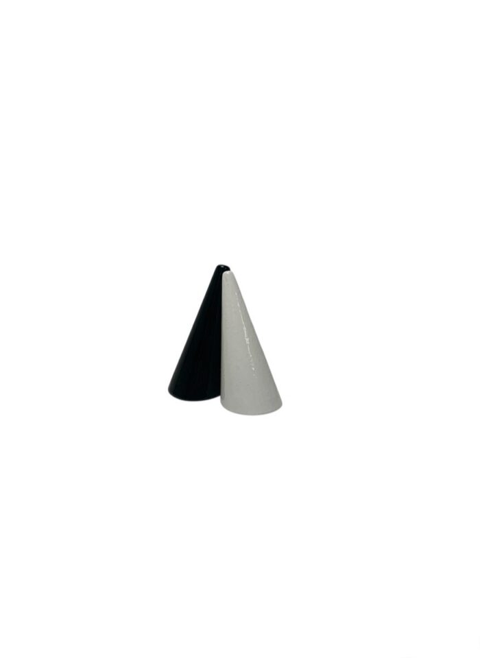 Expositor de anillos en forma de cono, 5 cm, color blanco. - Imagen 3