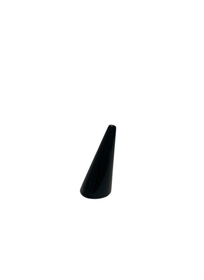 Expositor de anillos en forma de cono, 5 cm, color negro.