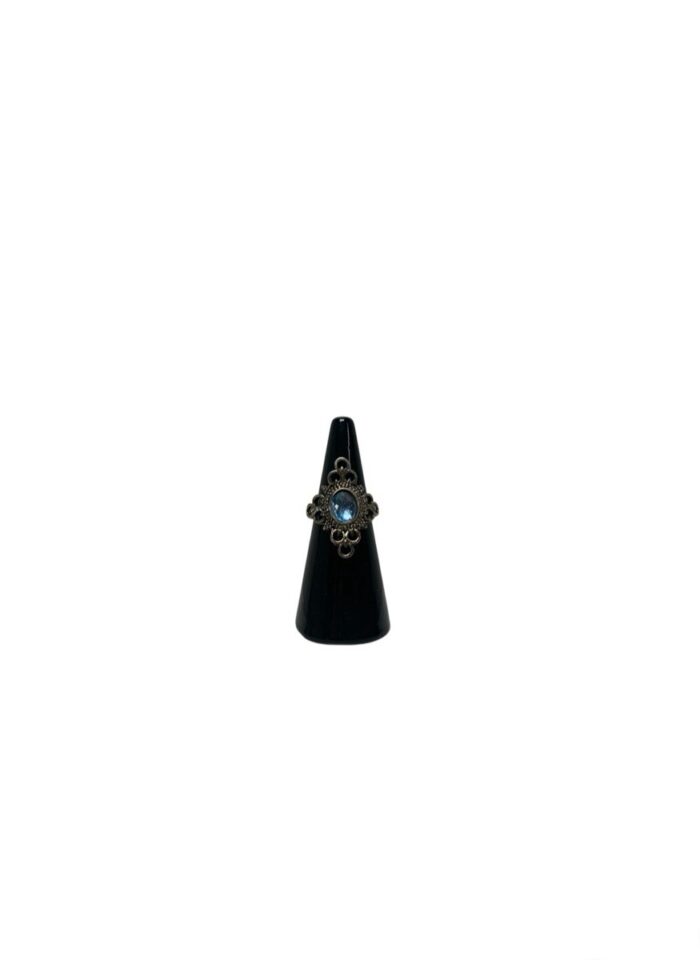 Expositor de anillos en forma de cono, 5 cm, color negro. - Imagen 2