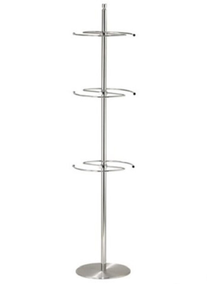 Expositor para complementos de 150cm de alto, cromado.