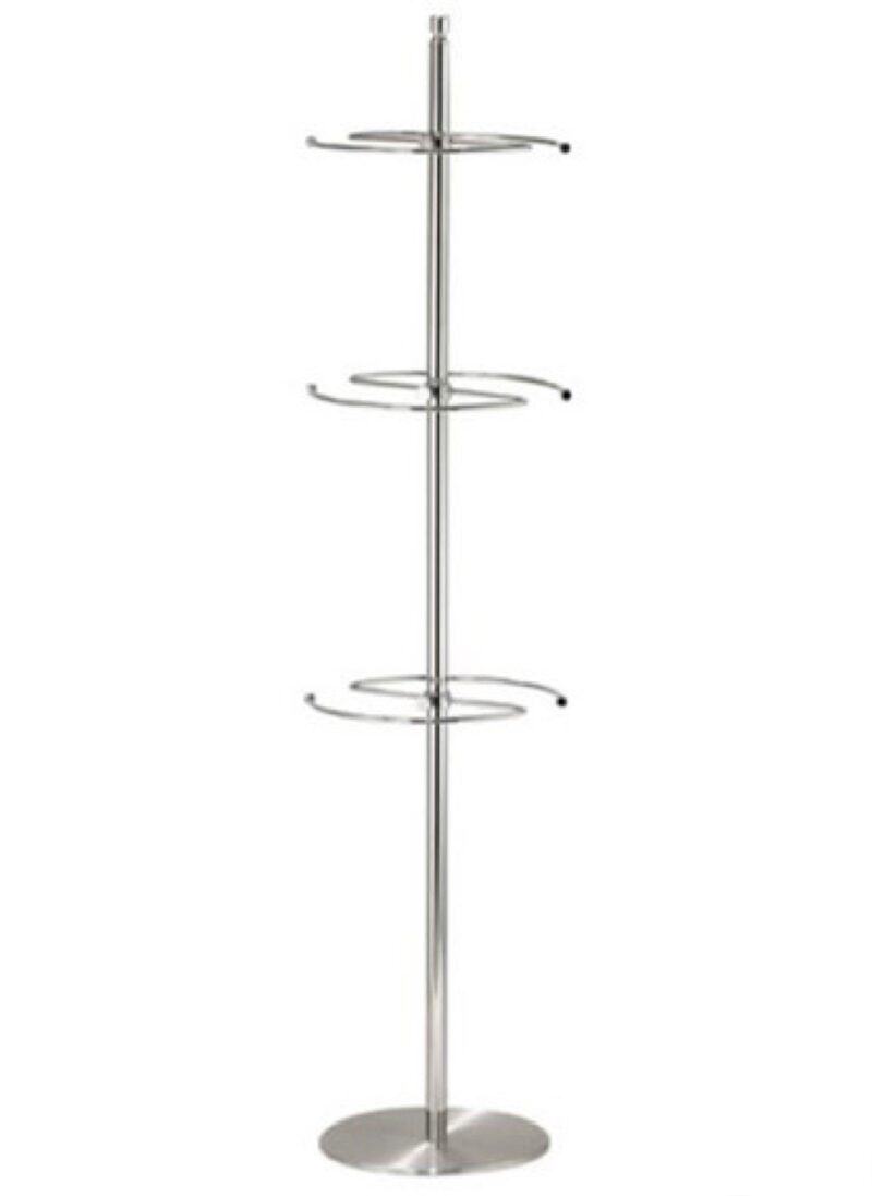 Expositor para complementos de 150cm de alto, cromado.