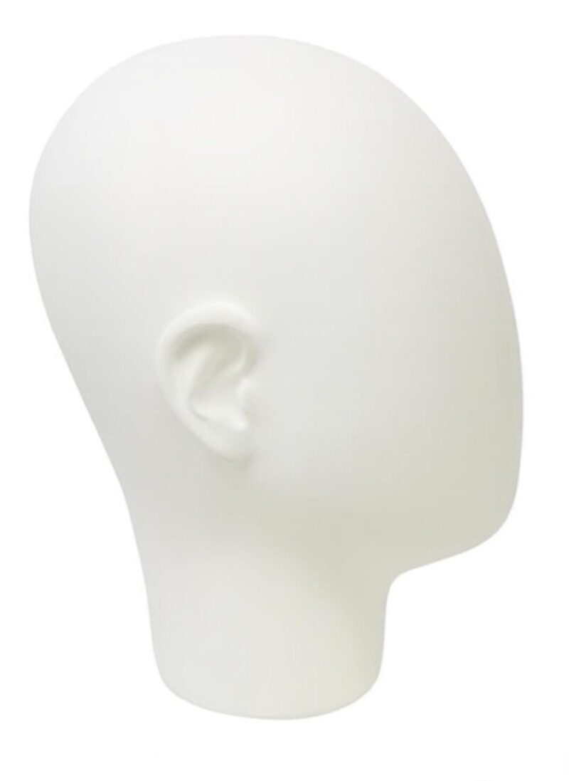 Cabeza huevo con orejas color blanco