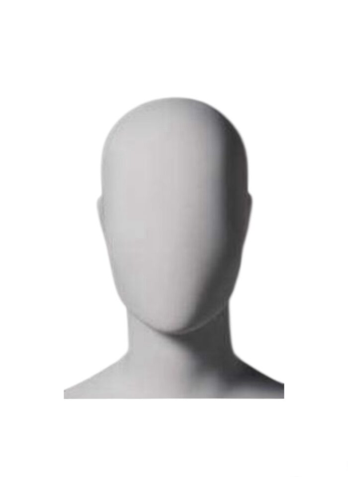 Maniquí de hombre Dakar, posición 04-E1, sentado, manos a cadera. Blanco mate - Imagen 3