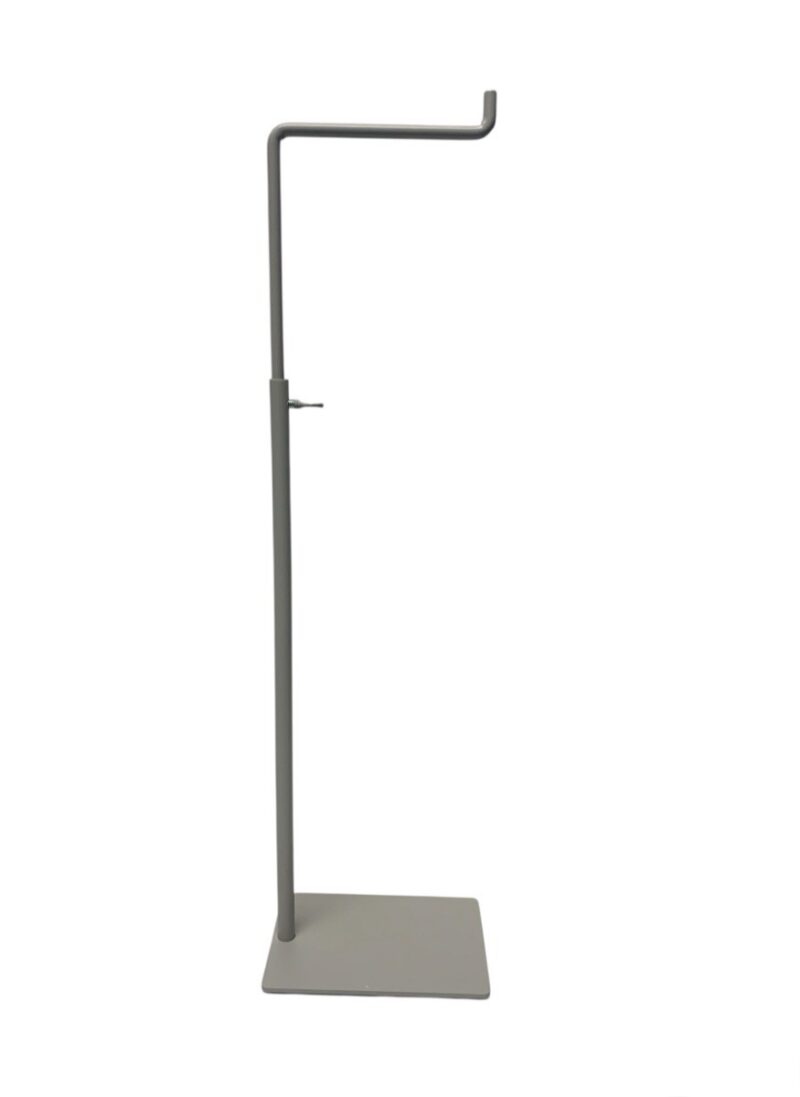 Expositor gancho simple, regulable, de 40 a 74cm, colección Nude, color RAL 7044.