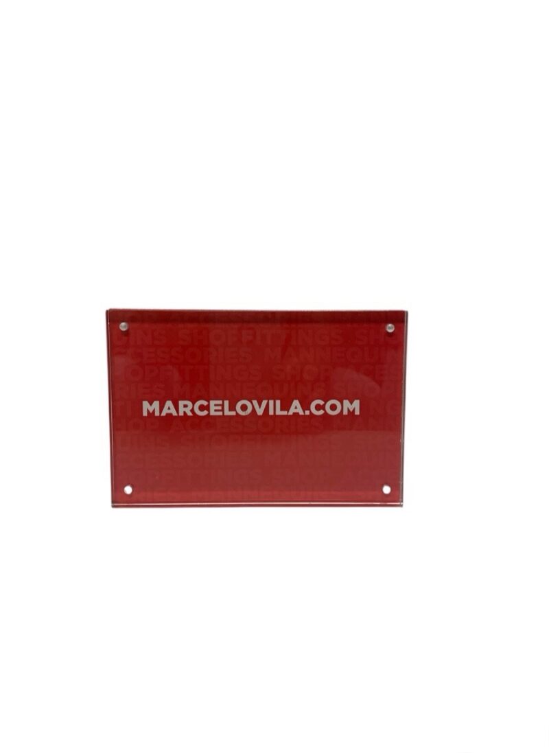 Marco metacrilato a dos caras, de 10x15cm.