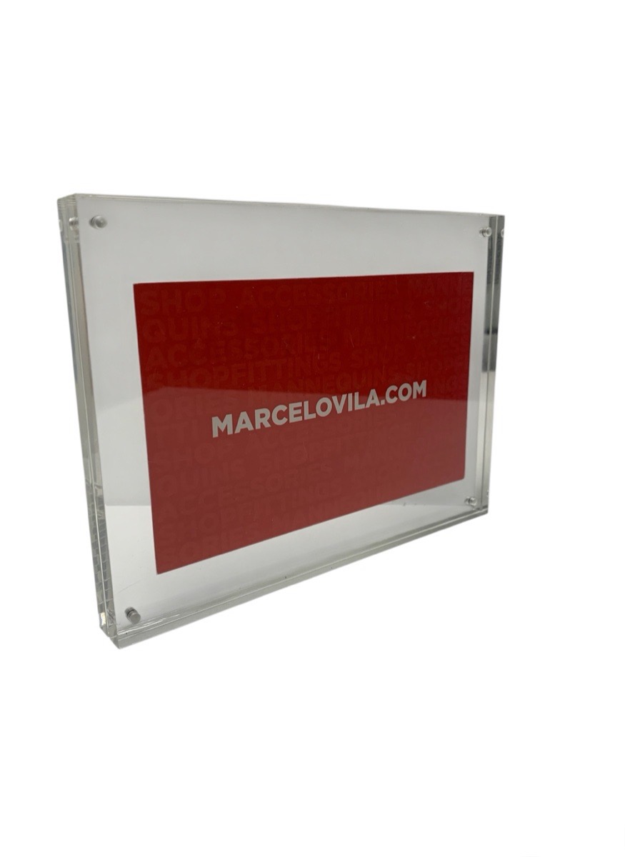 Marco metacrilato a dos caras, de 15x20cm. - Imagen 2