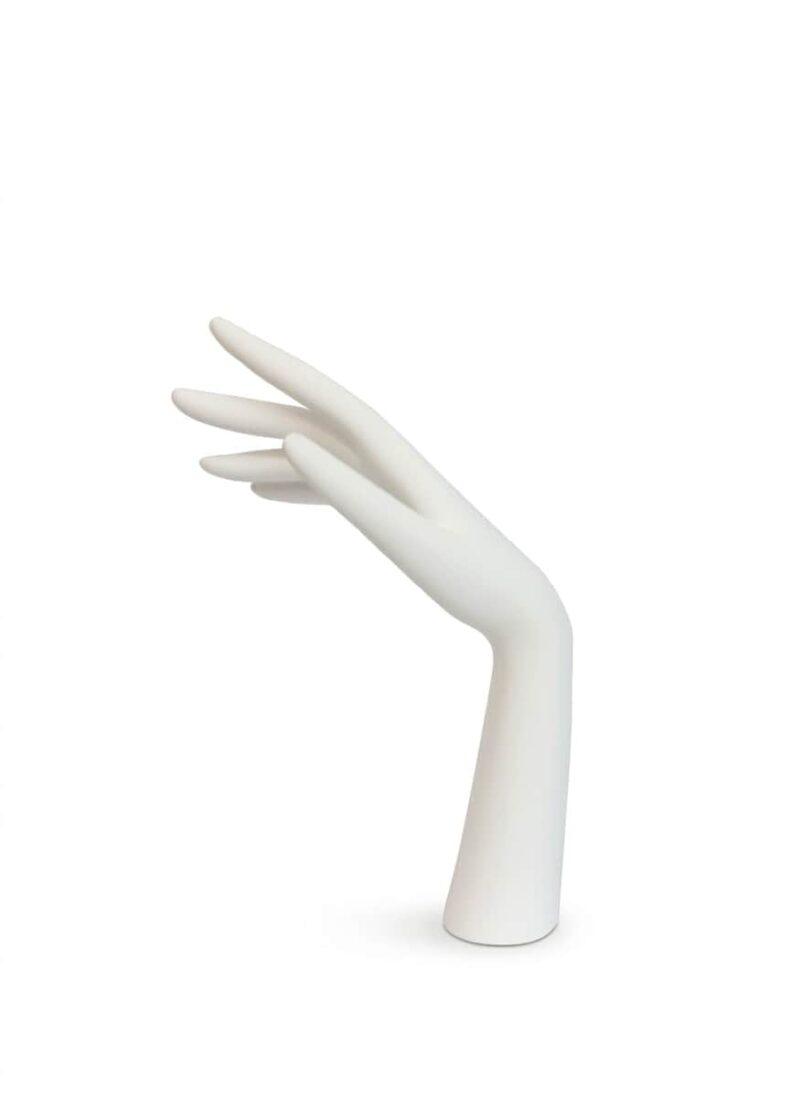 Mano de mujer 28 cm para sobremesa blanco mate personalizable